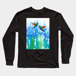 Cute Hummingbirds Long Sleeve T-Shirt